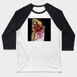 Scary Chica - Horror Painting Baseball T-Shirt